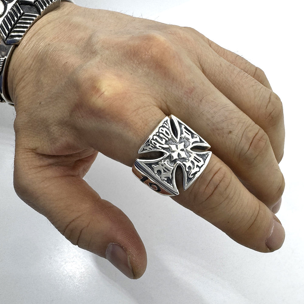 Bill Wall Leather (ビルウォールレザー)/Iron Cross Ring(アイアン